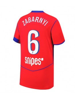 Billige Paris Saint-Germain Illia Zabarnyi #6 Tredjedrakt 2025-26 Kortermet